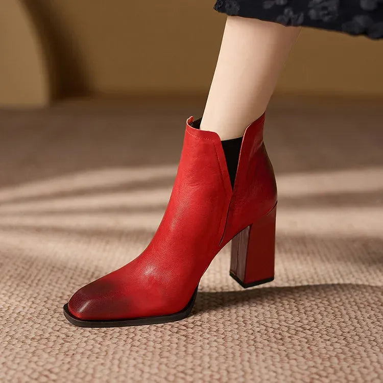 Petra Natural Leather Boots — photo 16