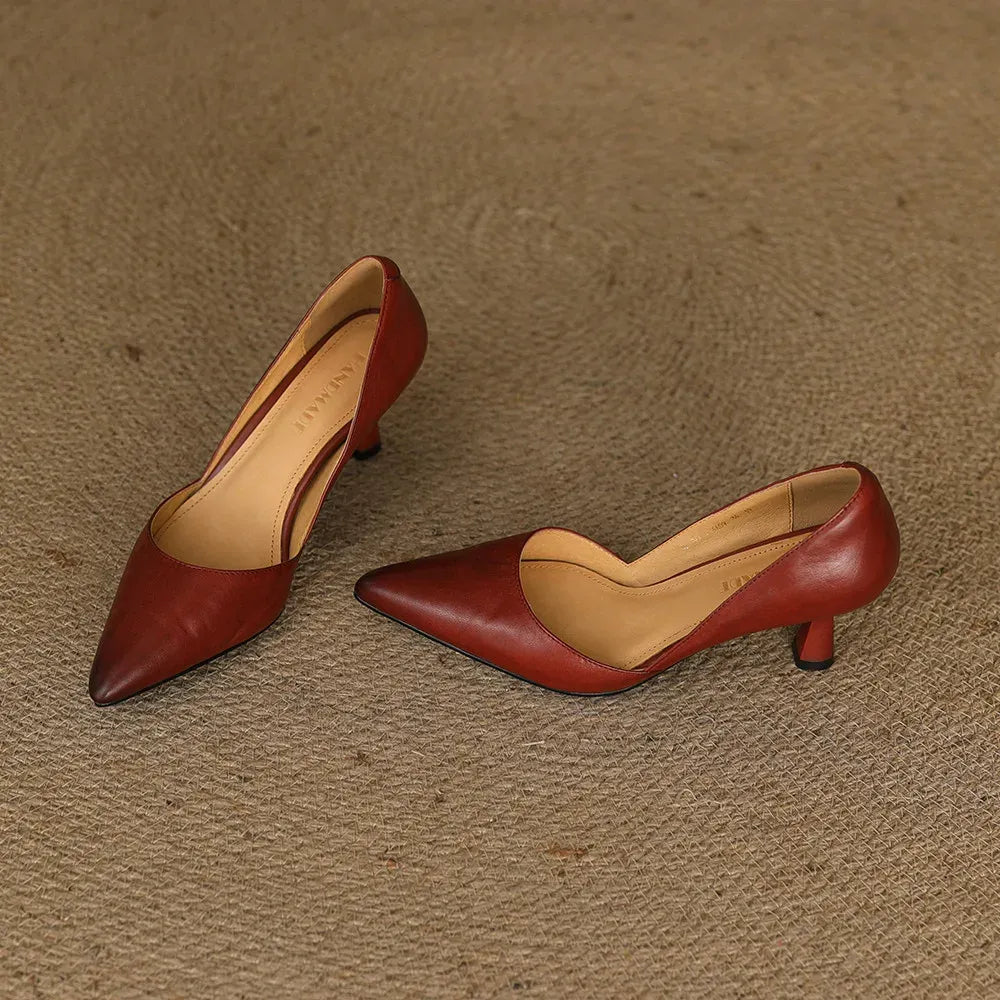 Marina Genuine Leather Pumps — photo 3