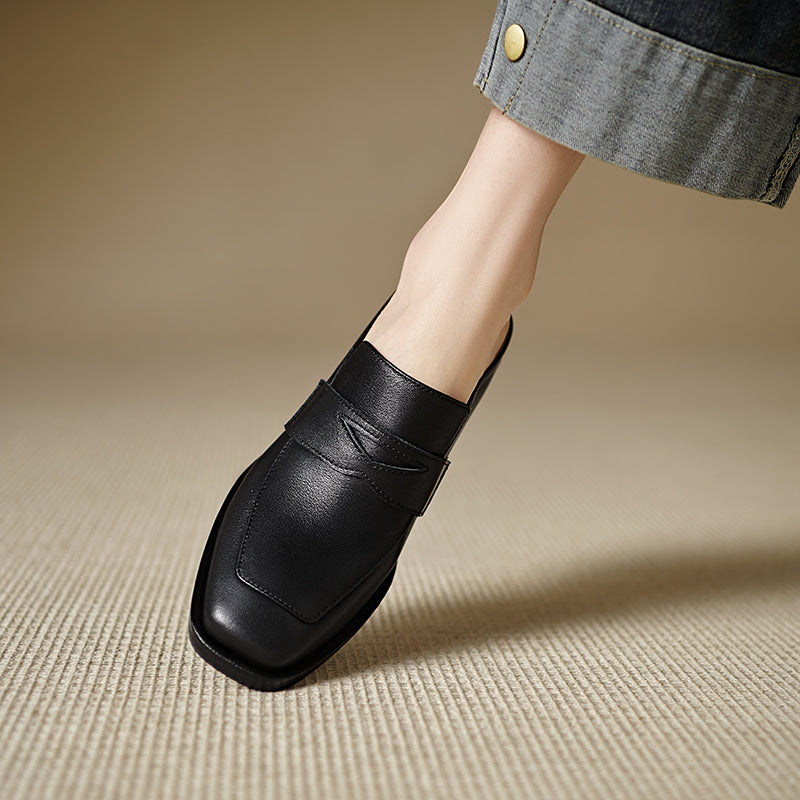 Lola Genuine Leather Mules