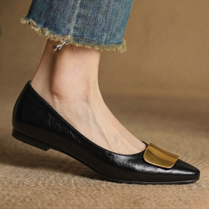 Lorea Genuine Leather Flats