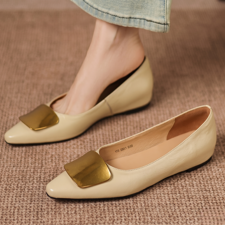 Lorea Genuine Leather Flats