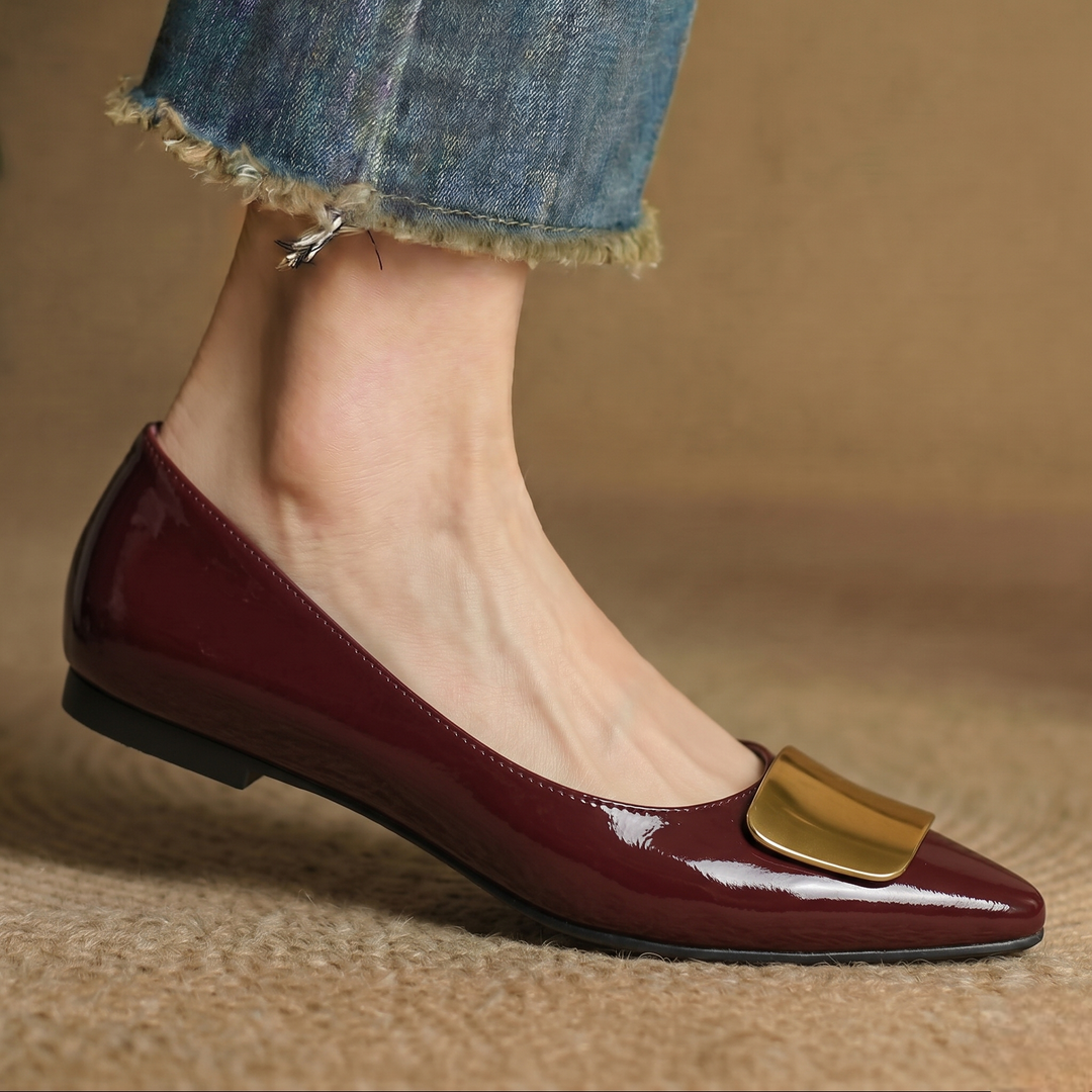 Lorea Genuine Leather Flats