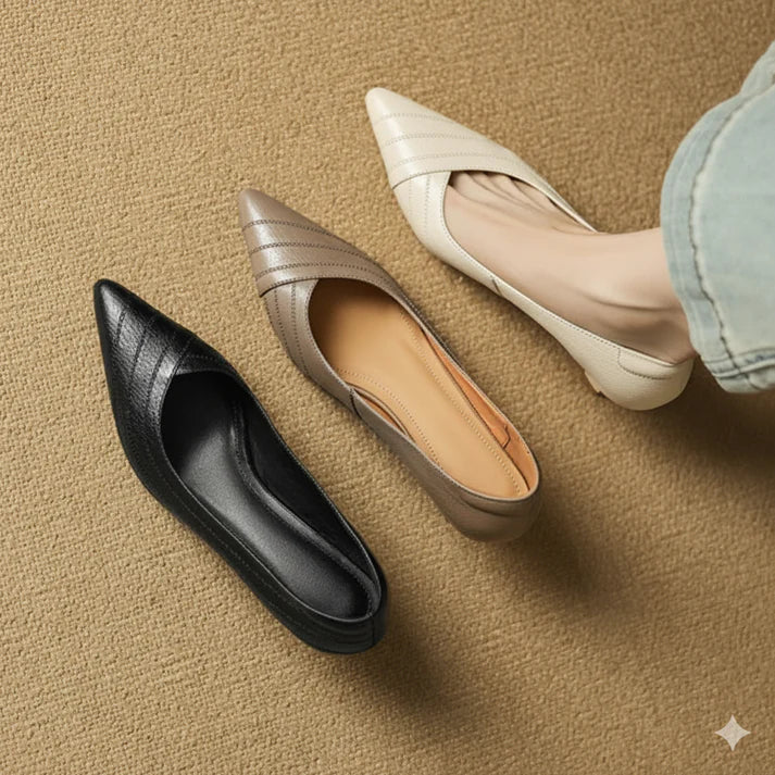 Vela Genuine Leather Heels