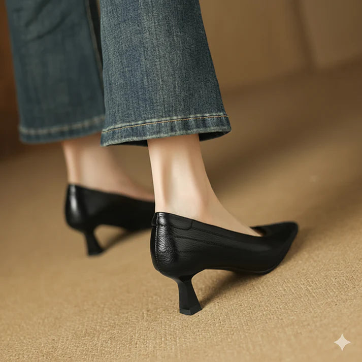 Vela Genuine Leather Heels