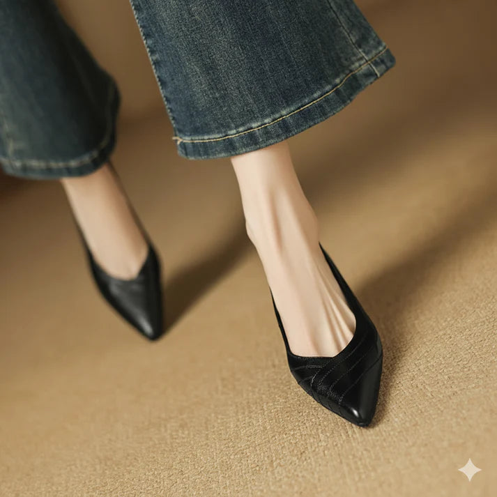 Vela Genuine Leather Heels