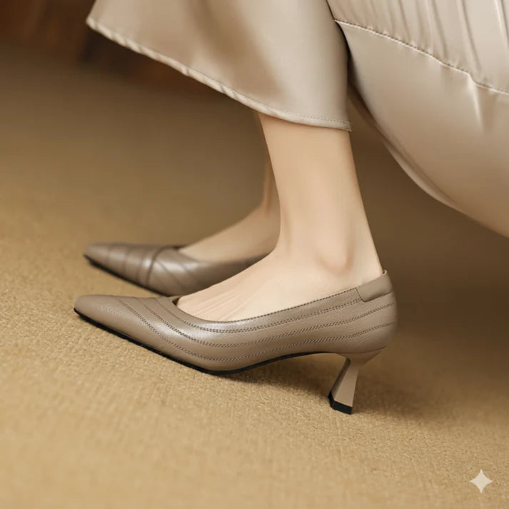 Vela Genuine Leather Heels