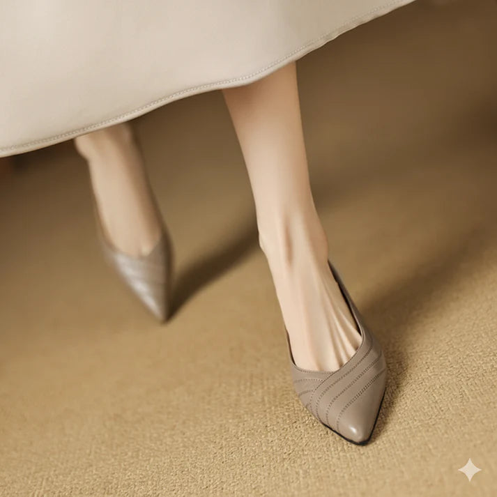 Vela Genuine Leather Heels