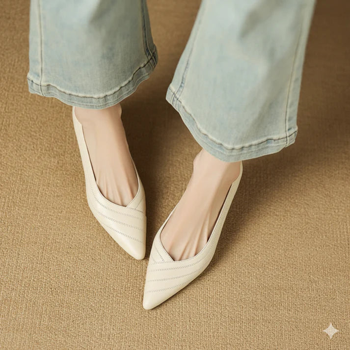 Vela Genuine Leather Heels