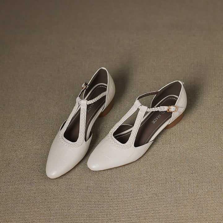 Elira Genuine Leather Pointed Heels