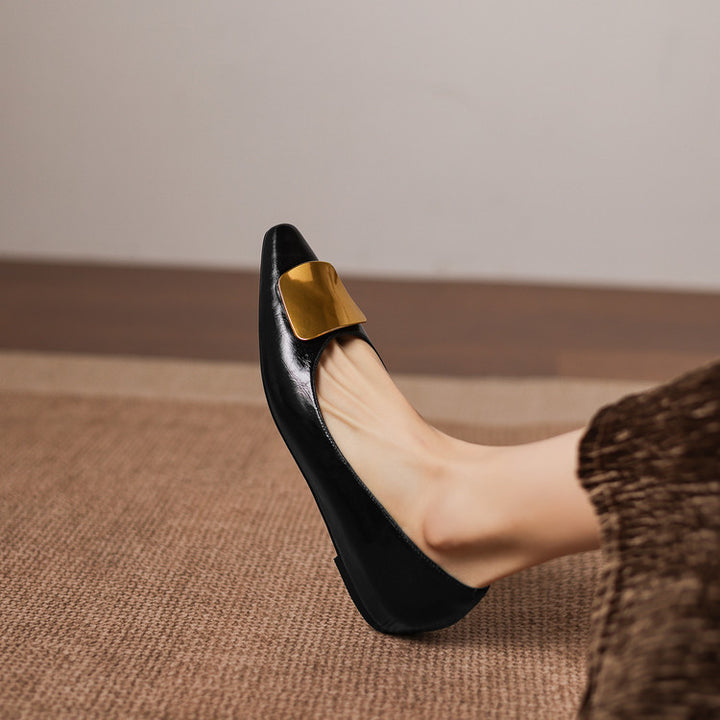 Lorea Genuine Leather Flats
