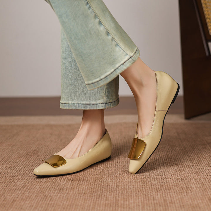 Lorea Genuine Leather Flats