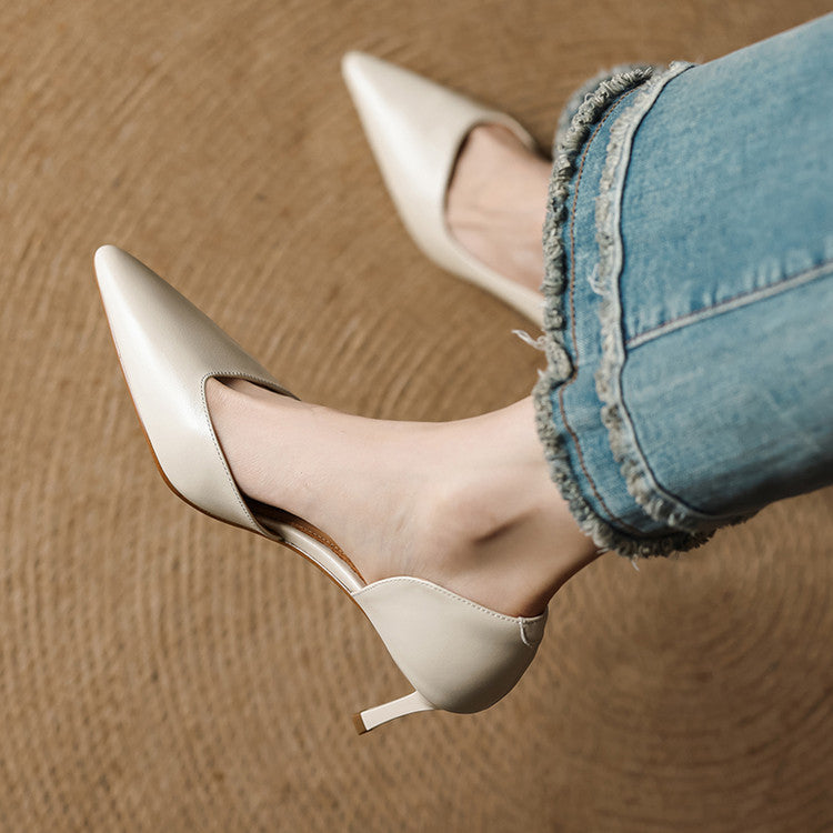 Avella Genuine Leather Heels