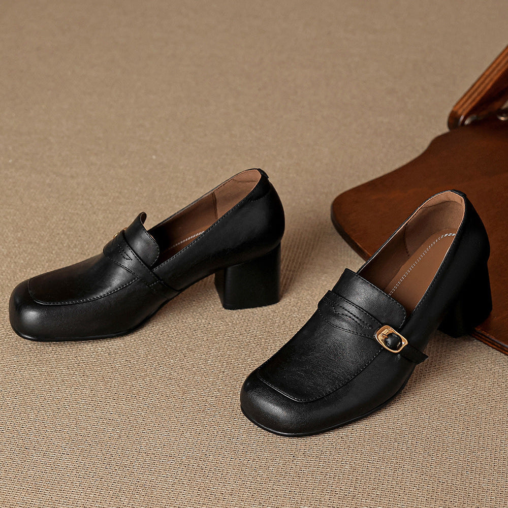 Sazia Genuine Leather Heels