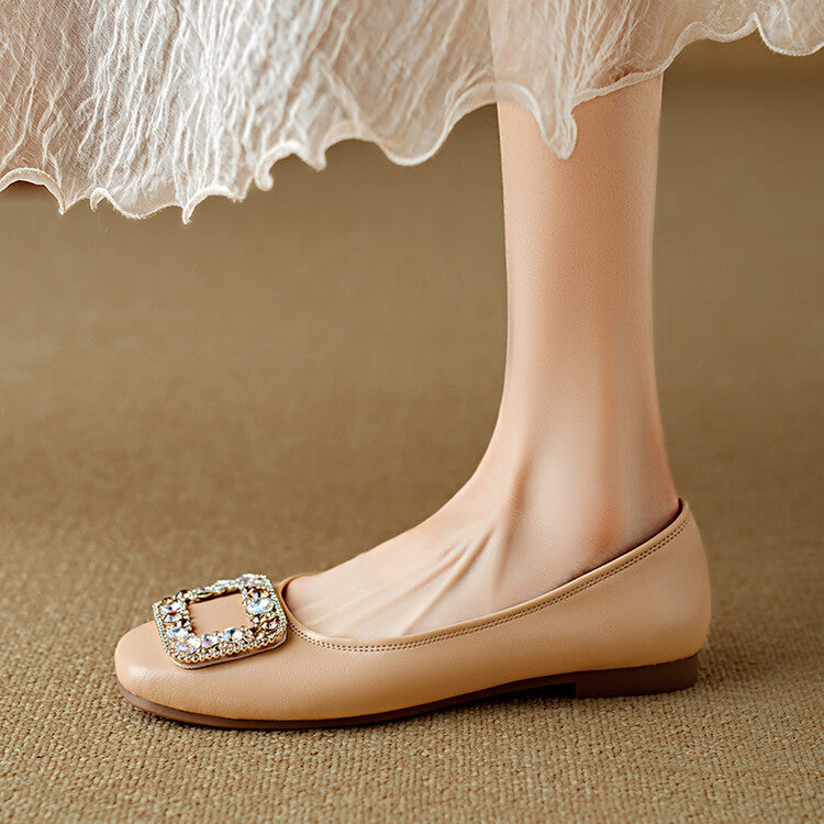 Adela Genuine Leather Flats