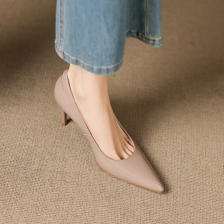 Elana Genuine Leather Heels