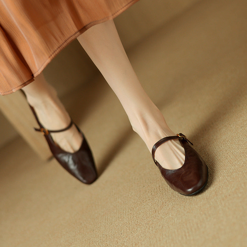 Elzor Genuine Leather Mules