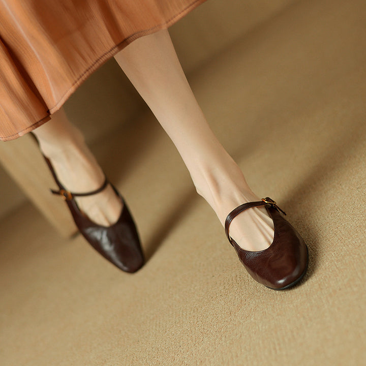 Elzor Genuine Leather Mules