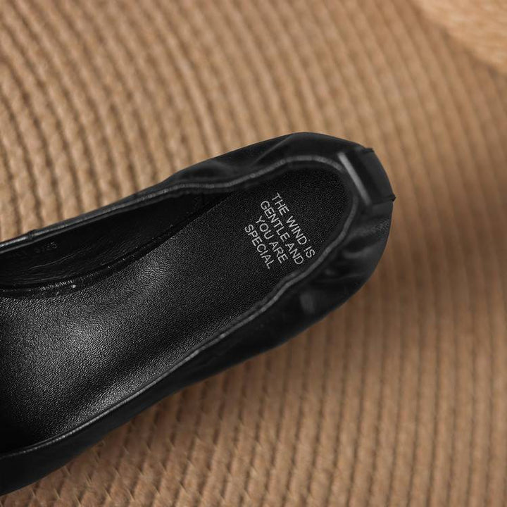 Belin Genuine Leather Pointed-Toe Pumps