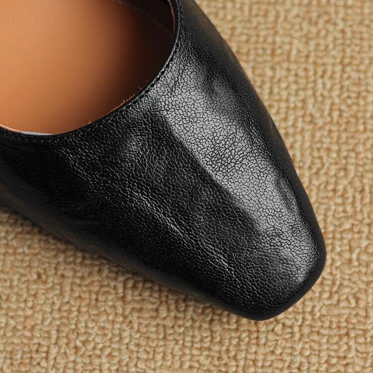 Ezzy Genuine Leather Heels