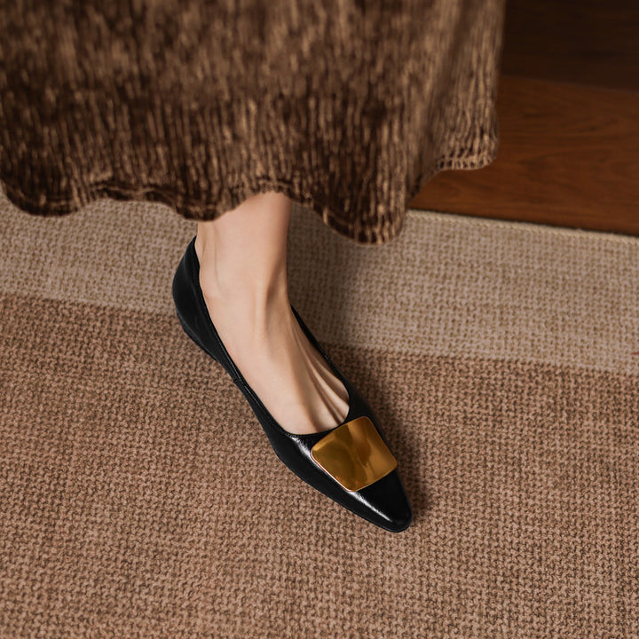 Lorea Genuine Leather Flats
