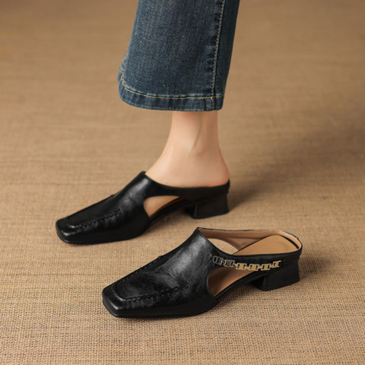 Vyla Genuine Leather Mules