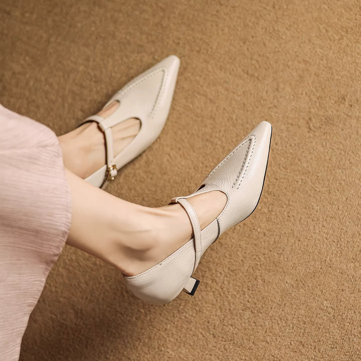 Tirea Genuine Leather Heels