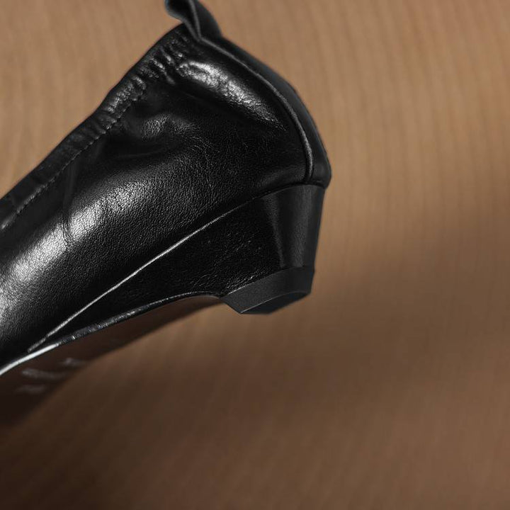 Belin Genuine Leather Pointed-Toe Pumps