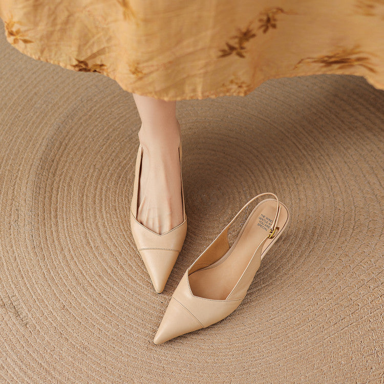 Myla Genuine Leather Heels