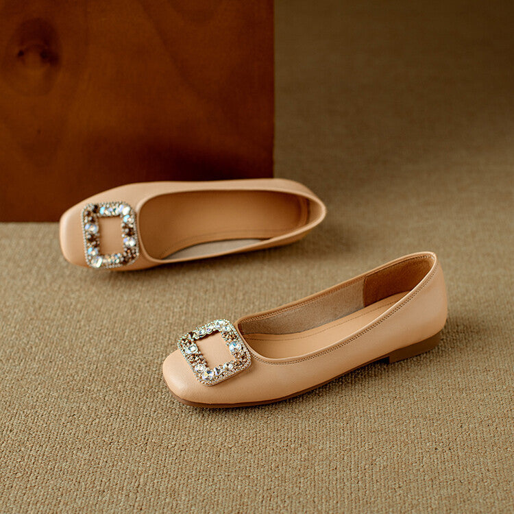 Adela Genuine Leather Flats