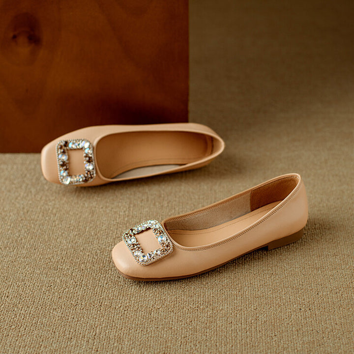 Adela Genuine Leather Flats