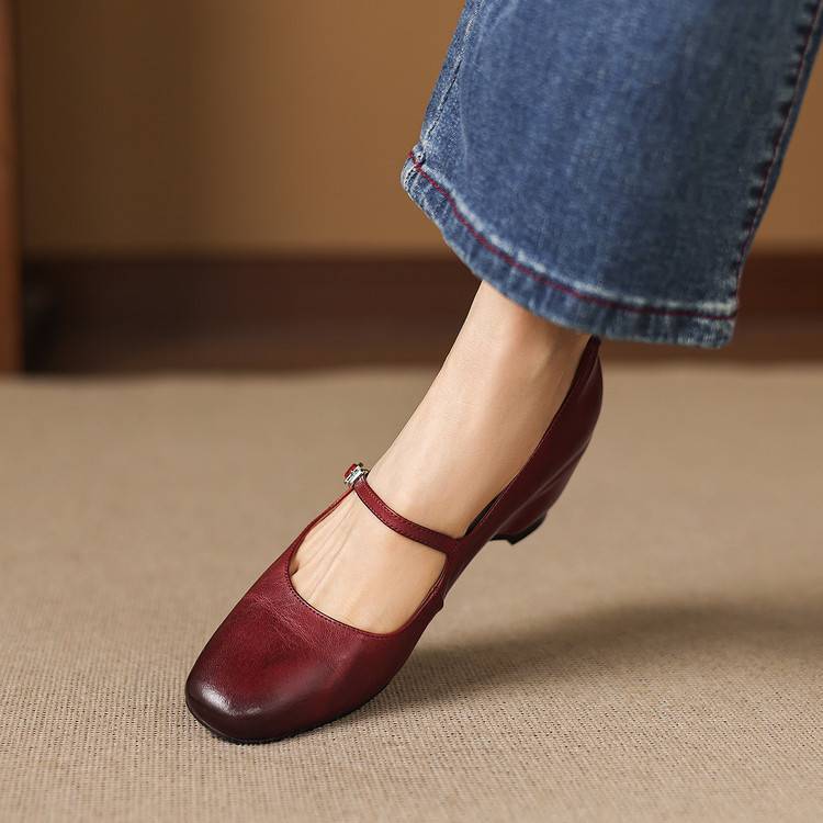 Ryla Genuine Leather Pumps