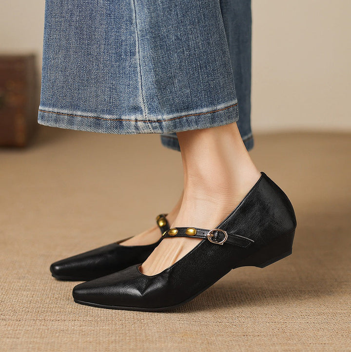 Kalie Studded Leather Pumps