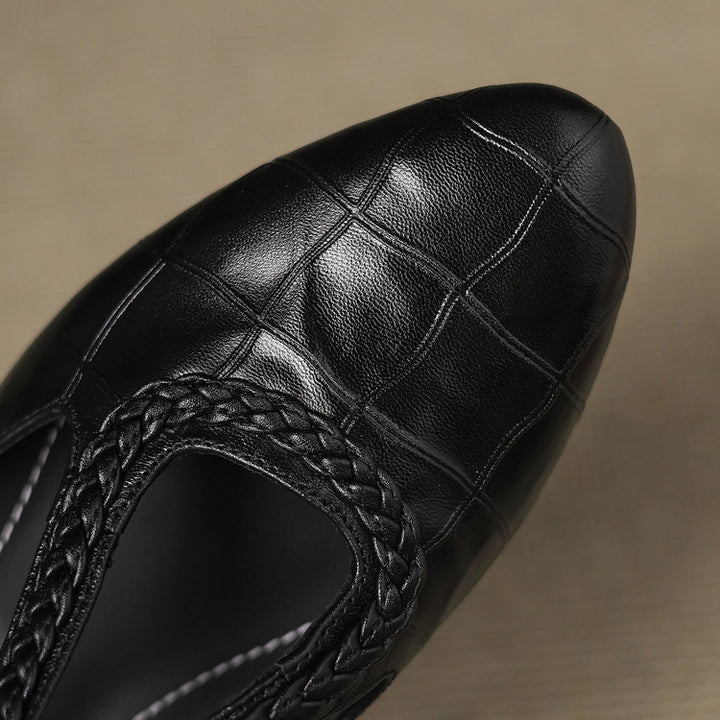 Elira Genuine Leather Pointed Heels