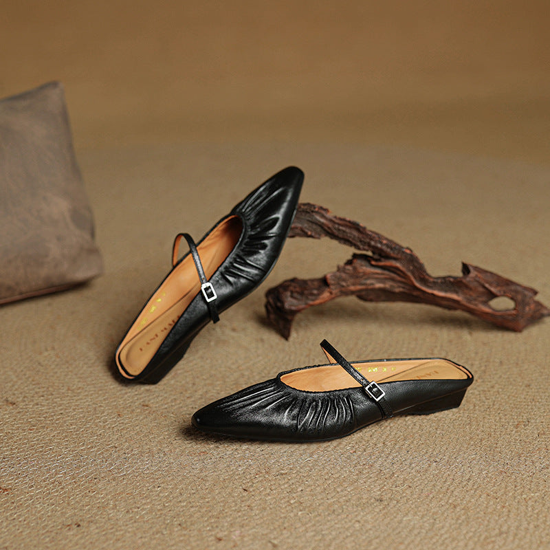Orena Genuine Leather Mules