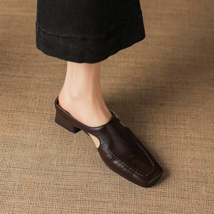 Vyla Genuine Leather Mules