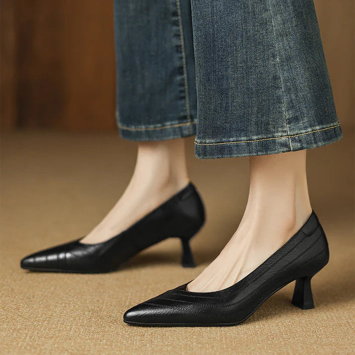 Vela Genuine Leather Heels