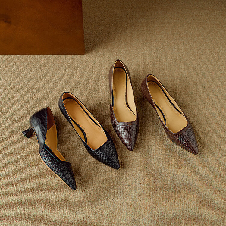 Kelra Genuine Leather Heels