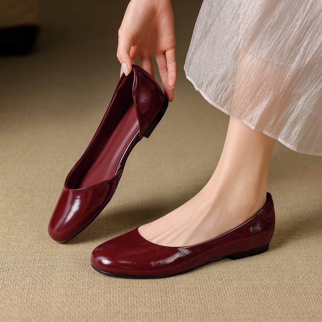 Melza Genuine Leather Flats