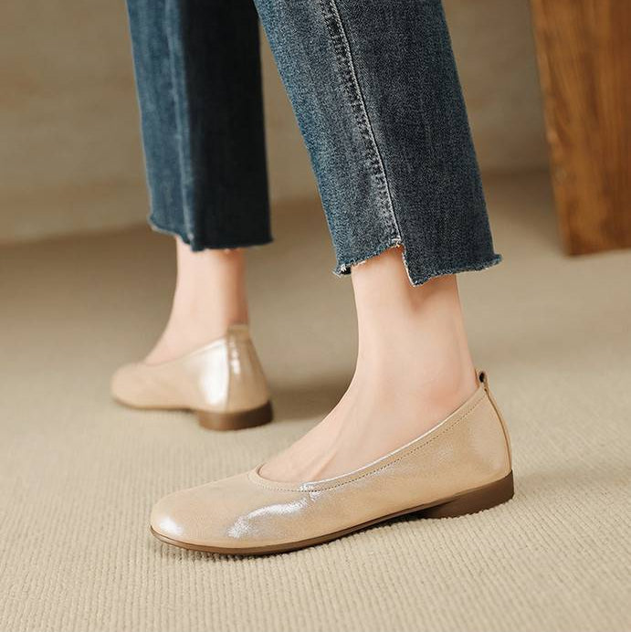 Ozela Genuine Leather Flats