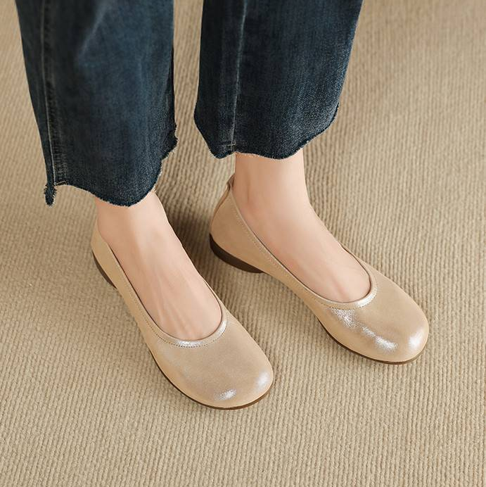 Ozela Genuine Leather Flats