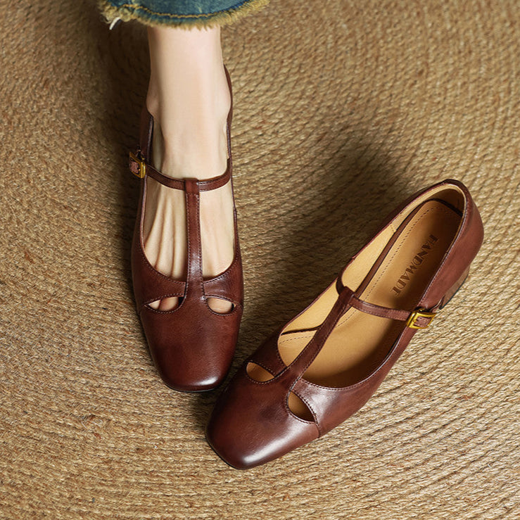 Alysa Genuine Leather Heels