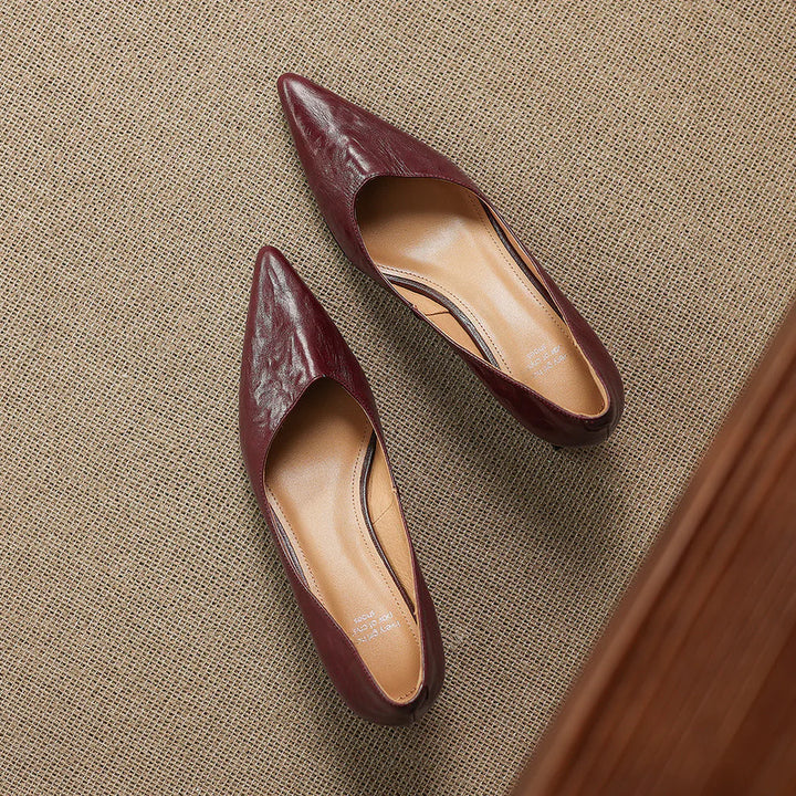Aelya Genuine Leather Heels