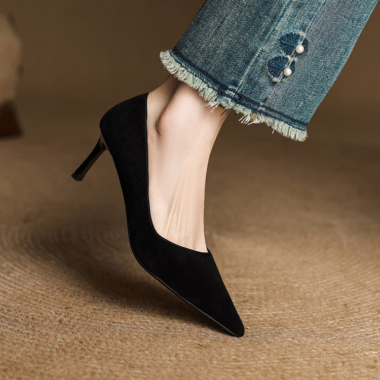 Avella Genuine Leather Heels