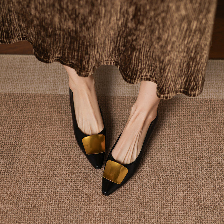 Lorea Genuine Leather Flats