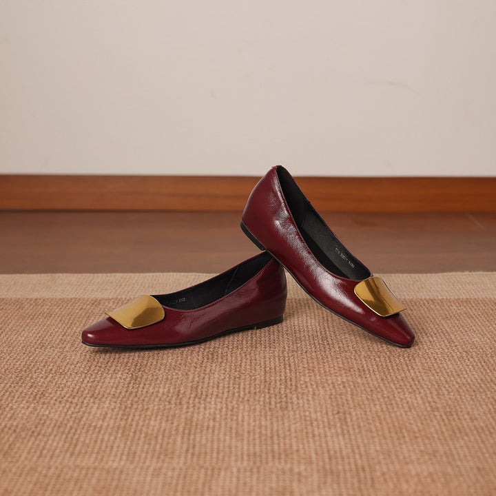 Lorea Genuine Leather Flats
