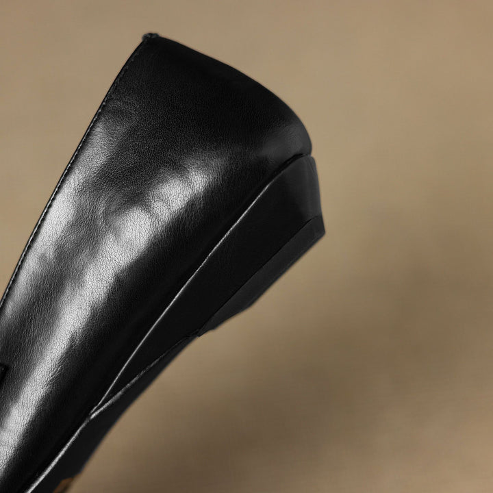 Ceyla Genuine Leather Mary Jane Flats