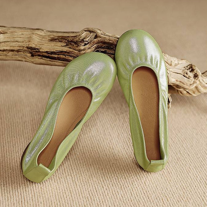 Ozela Genuine Leather Flats