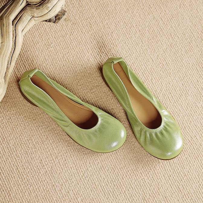 Ozela Genuine Leather Flats