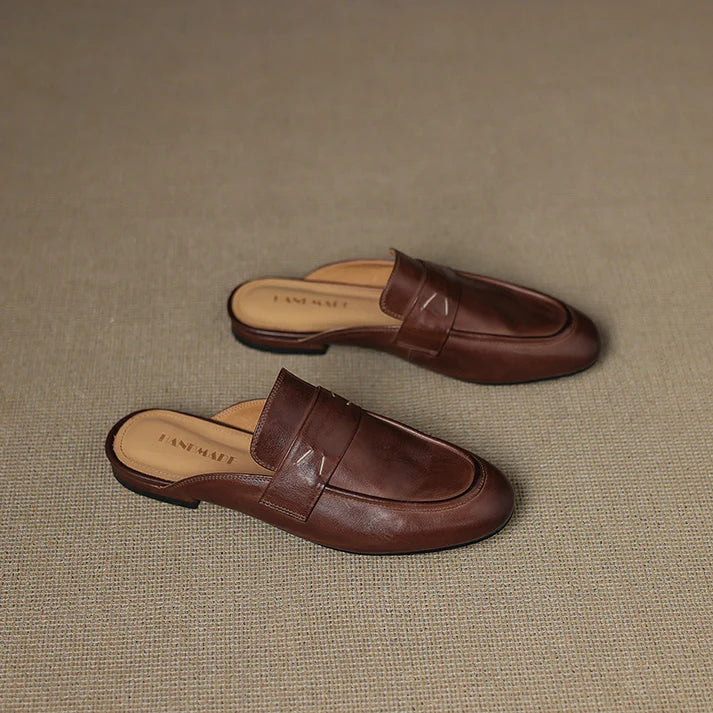 Aurora Genuine Leather Mules