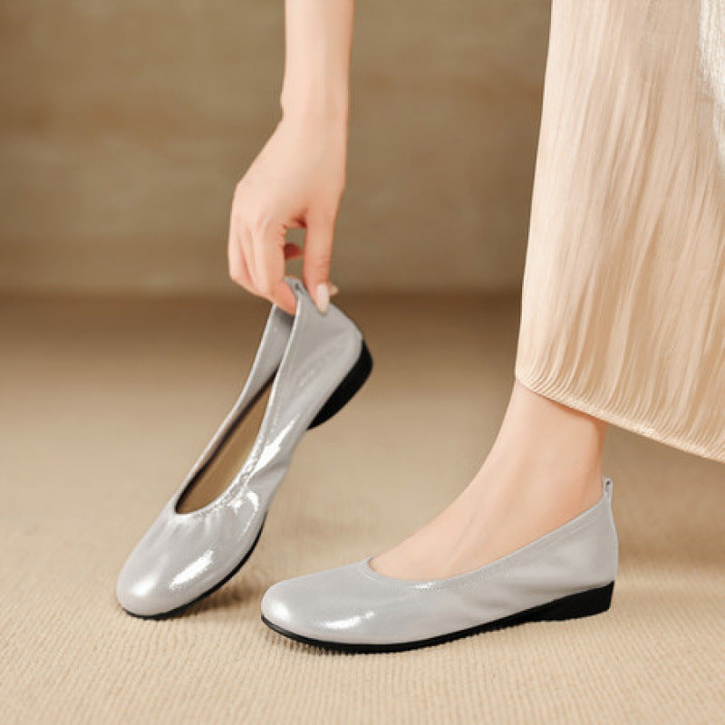 Ozela Genuine Leather Flats